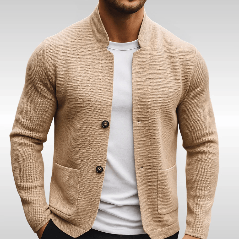 JORIS | Getextureerd Gilet met Slim-Fit Design