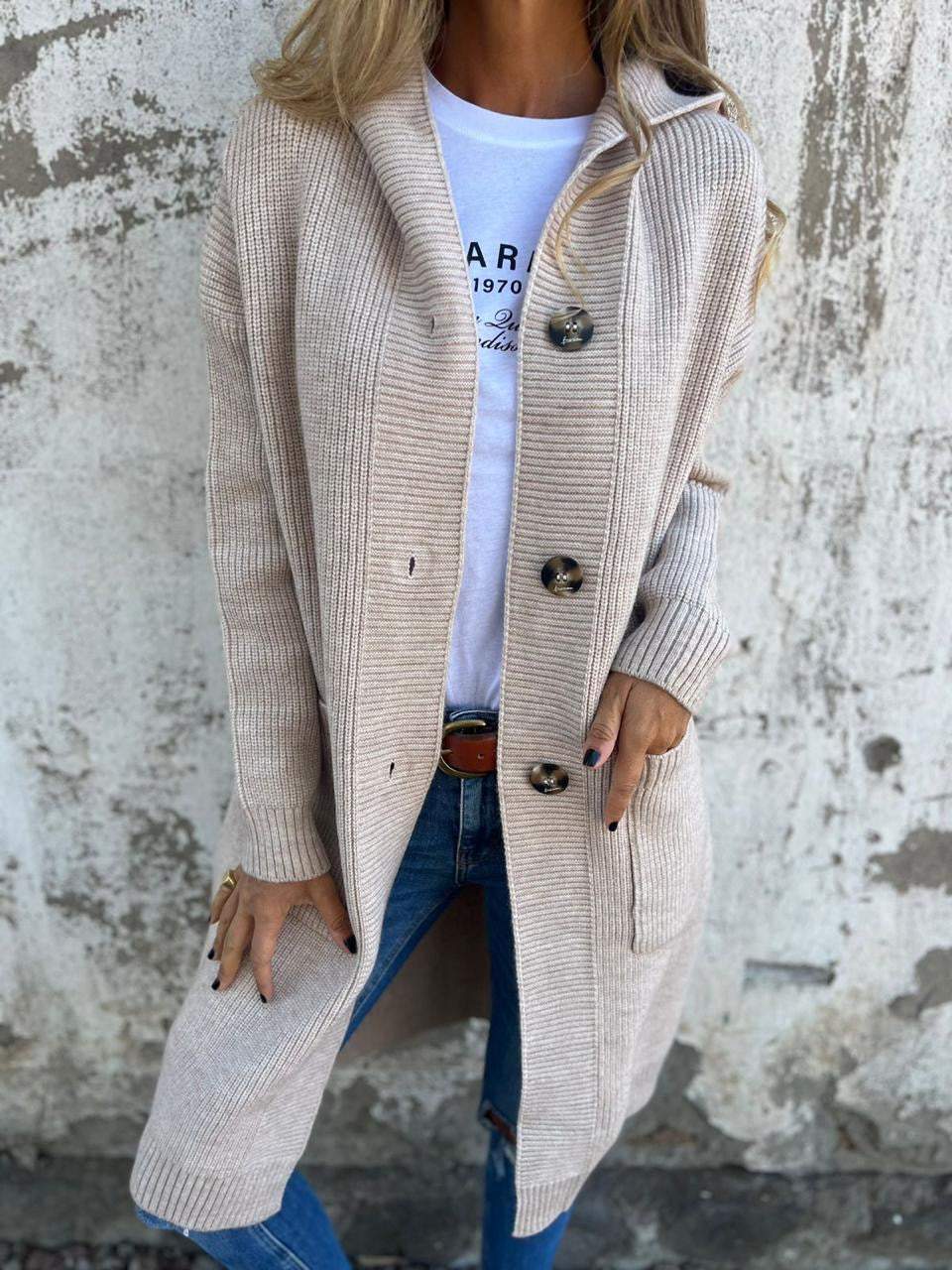 Frida | Lange en Comfortabele Cardigan