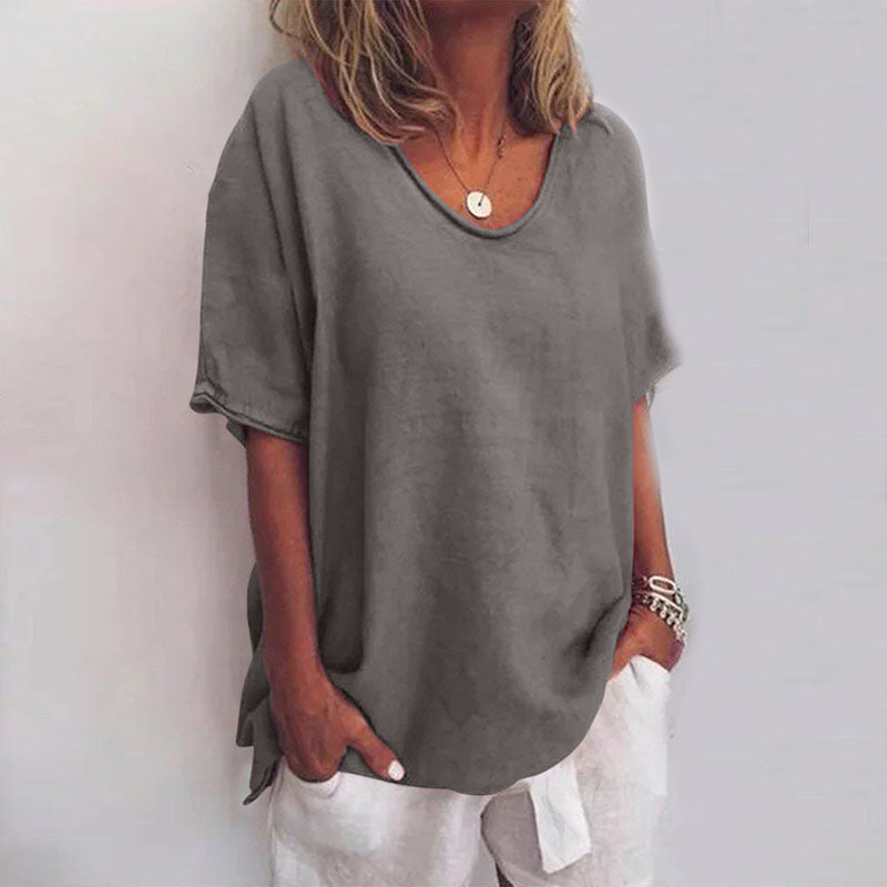 Vittoria | Lange Blouse met Dagelijks Comfort en Casual Stijl voor Ontspannen Looks