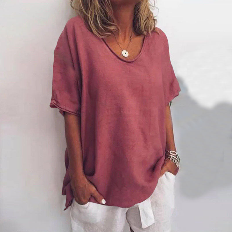 Vittoria | Lange Blouse met Dagelijks Comfort en Casual Stijl voor Ontspannen Looks