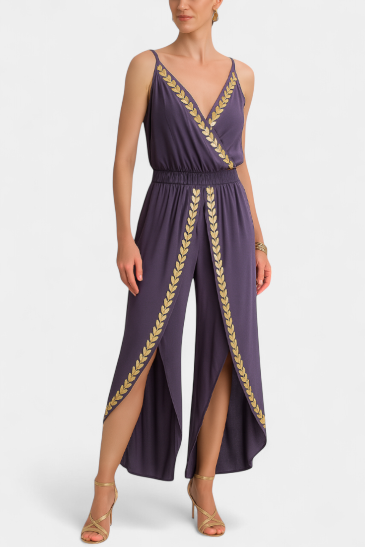 ELIANA | Mono Lungo met Gouden Details en Elegante Kuststijl
