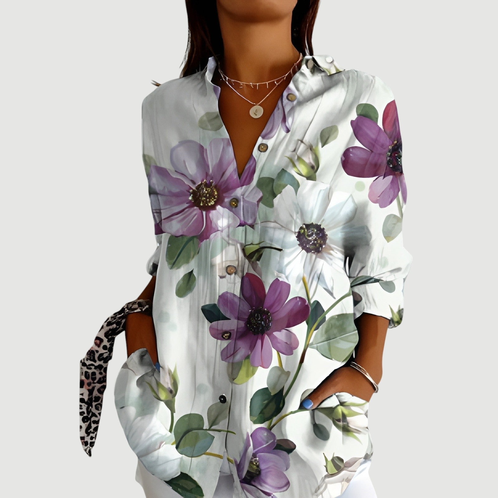 Silje™ | Blouse met kleurrijk ontwerp