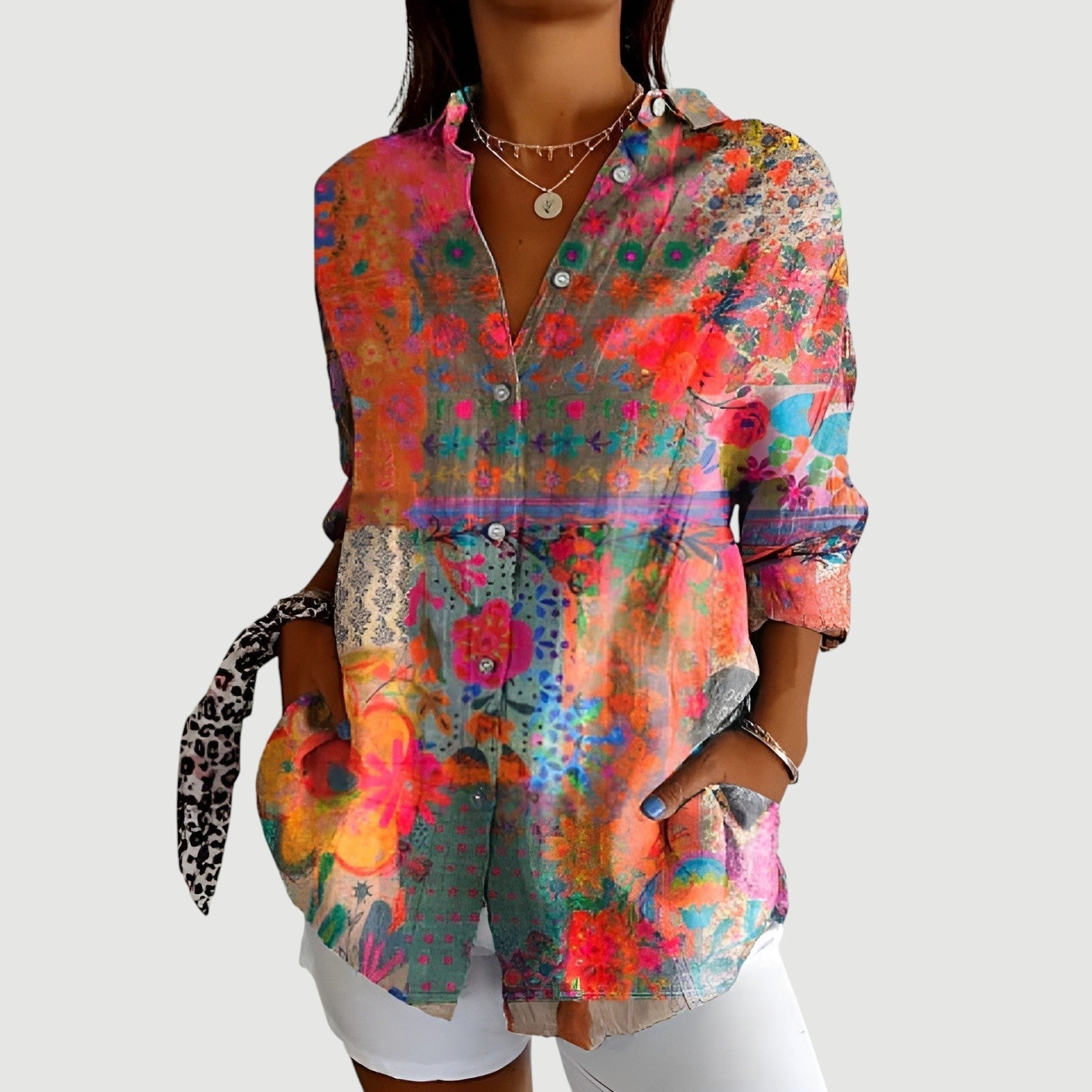 Alma™ | Blouse met kleurrijk design