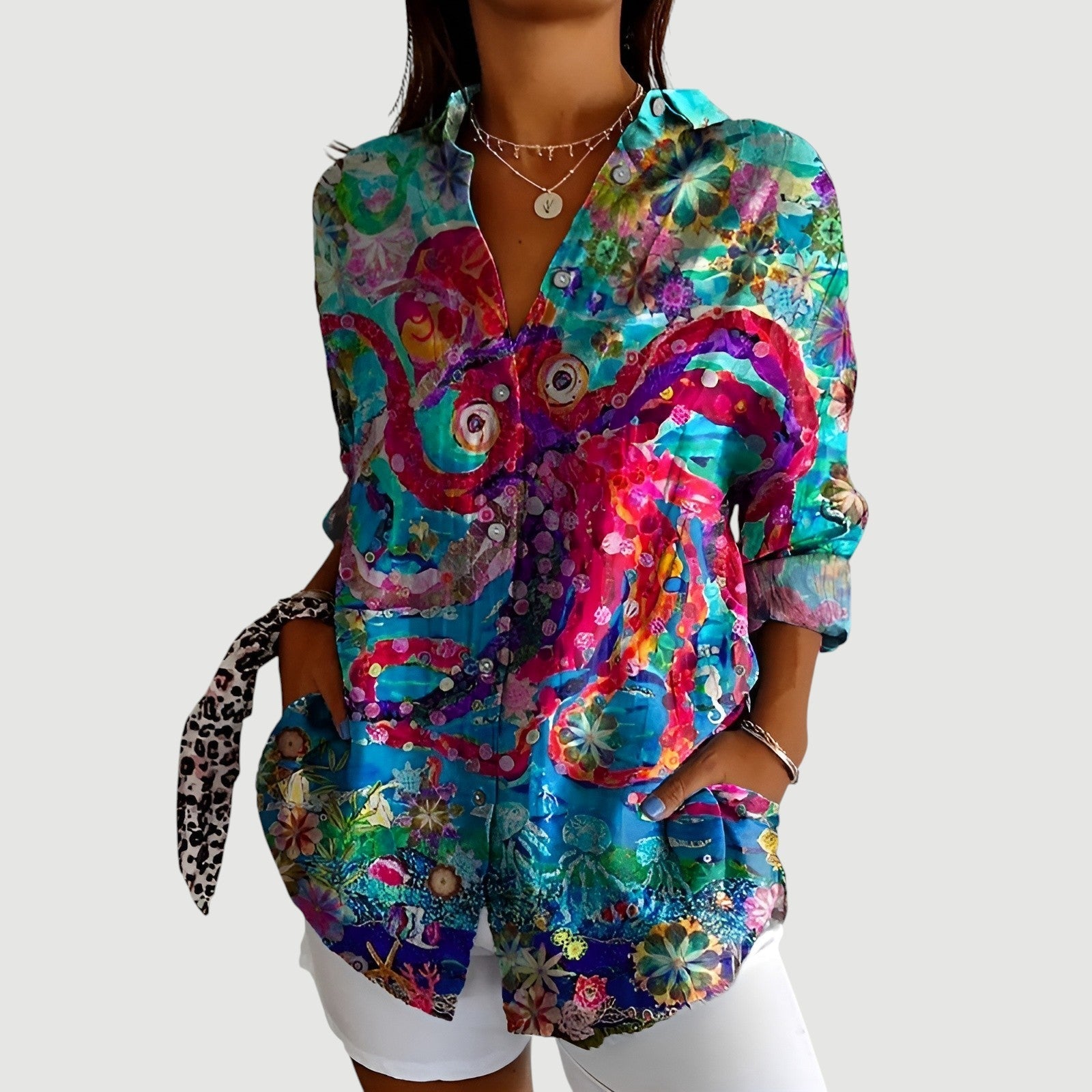 Agnes™ | Blouse met kleurrijk ontwerp