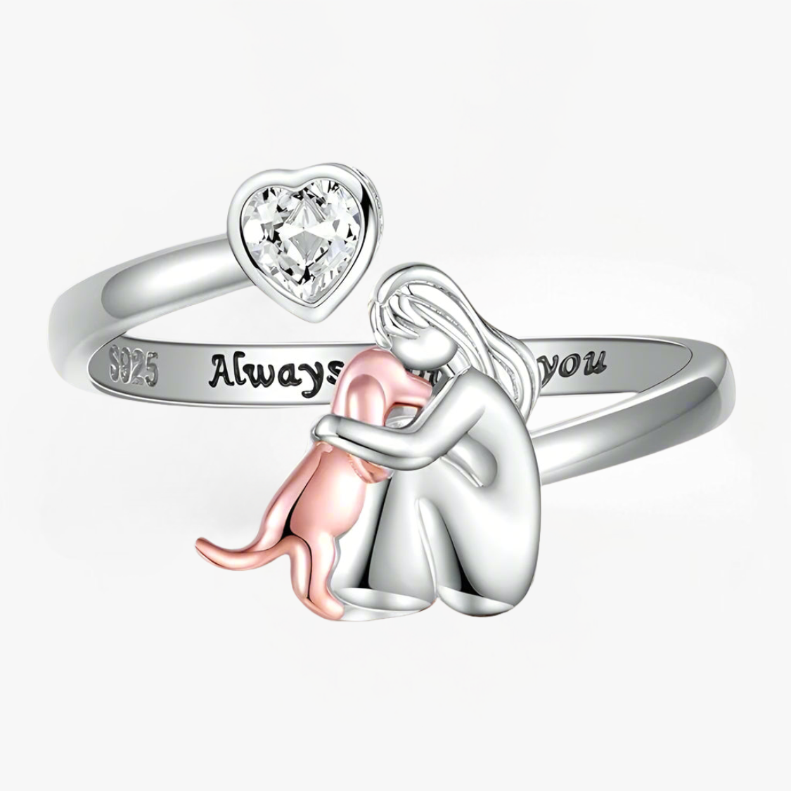 LadiVania™ | Ring met hondenicoon (Roze)