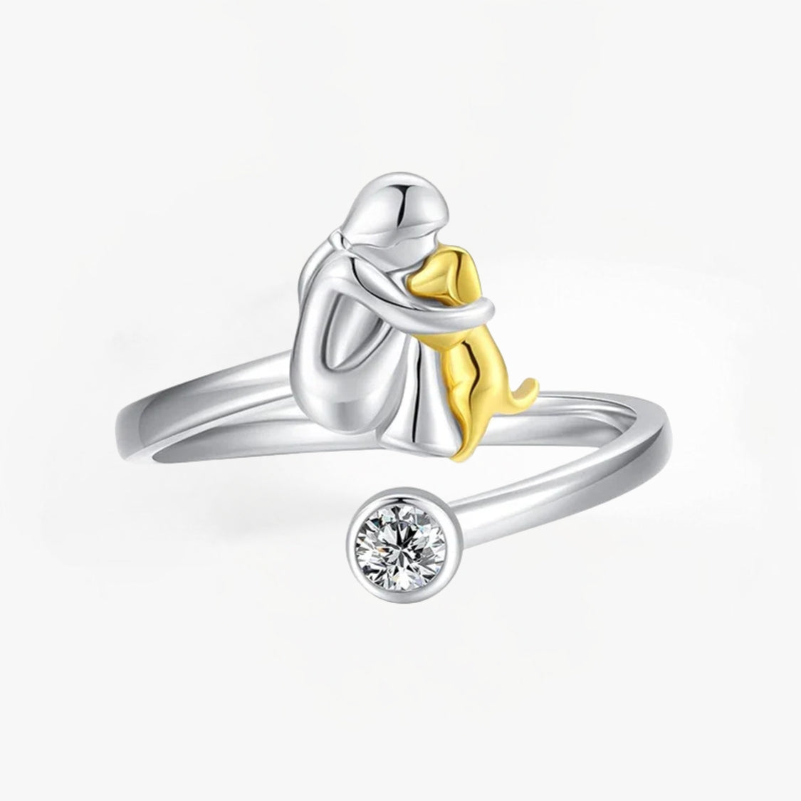 Roos™ - Ring met Hondenicoon