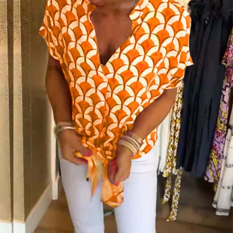 VALENTINA | Lente Blouse met Chic Print en Casual Snit voor Stijlvolle Dagen