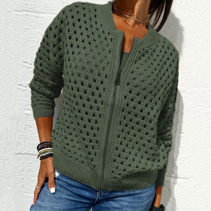 ELIANA | Gebreid Vest met Rits en Elegante Look voor Dagelijks Comfort