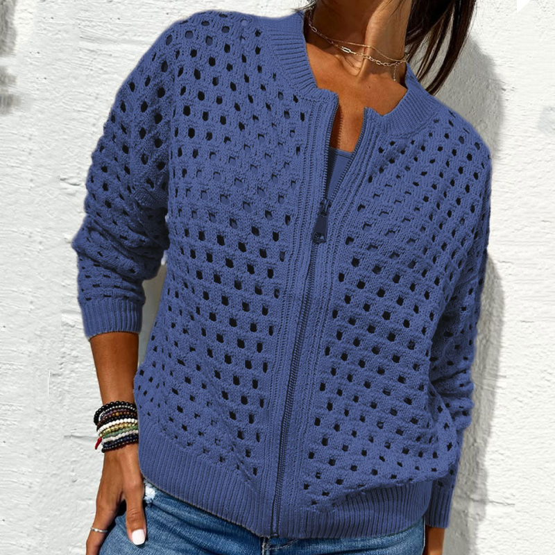 ELIANA | Gebreid Vest met Rits en Elegante Look voor Dagelijks Comfort
