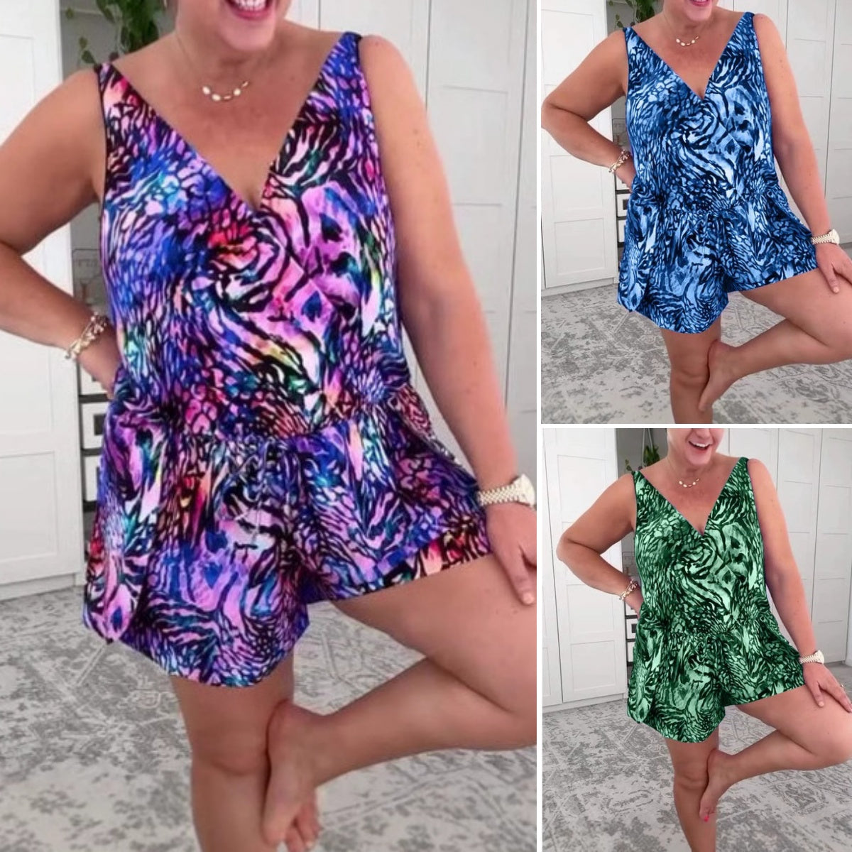 SABRINA | Zomerse Jumpsuit met Stralende Print en Comfortabele Pasvorm