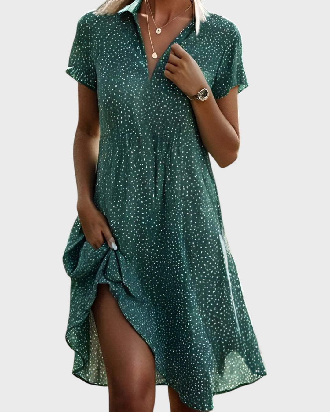 VITTORIA | Midi Jurk Verfijnd en Vloeiend voor een Vrij en Zelfverzekerd Stijl