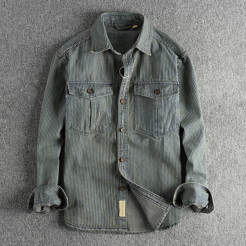 KOEN | Denim Overhemd voor Tijdloze Stijl en Casual Zelfvertrouwen