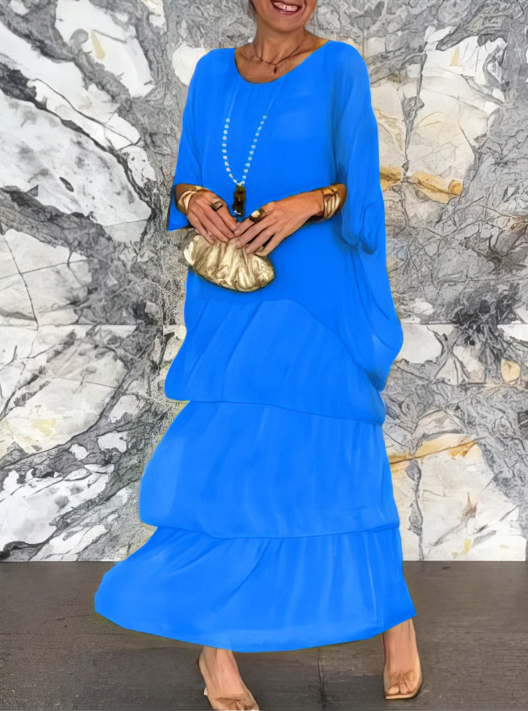 Caroline | Elegante Maxi Jurk Comfortabel voor Alle Gelegenheden