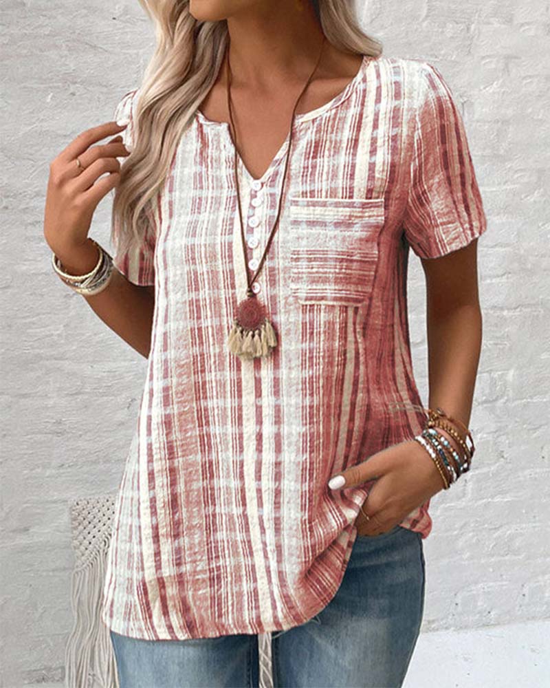 CLAUDIA | Casual T-shirt met Comfortabele Pasvorm en Natuurlijke Stijl voor het Dagelijks Leven