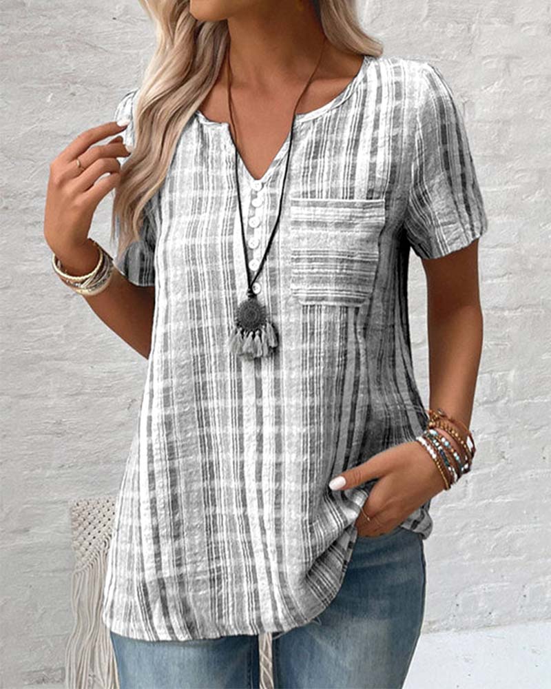 CLAUDIA | Casual T-shirt met Comfortabele Pasvorm en Natuurlijke Stijl voor het Dagelijks Leven