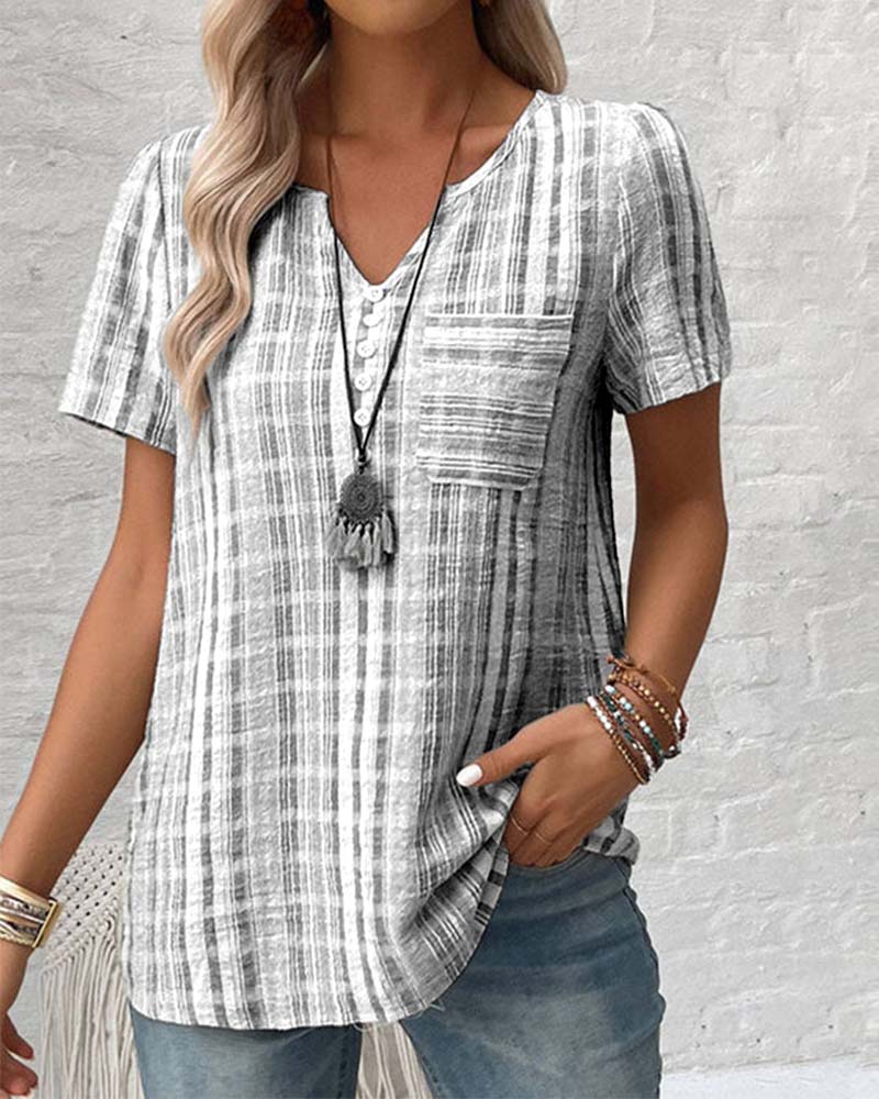 CLAUDIA | Casual T-shirt met Comfortabele Pasvorm en Natuurlijke Stijl voor het Dagelijks Leven