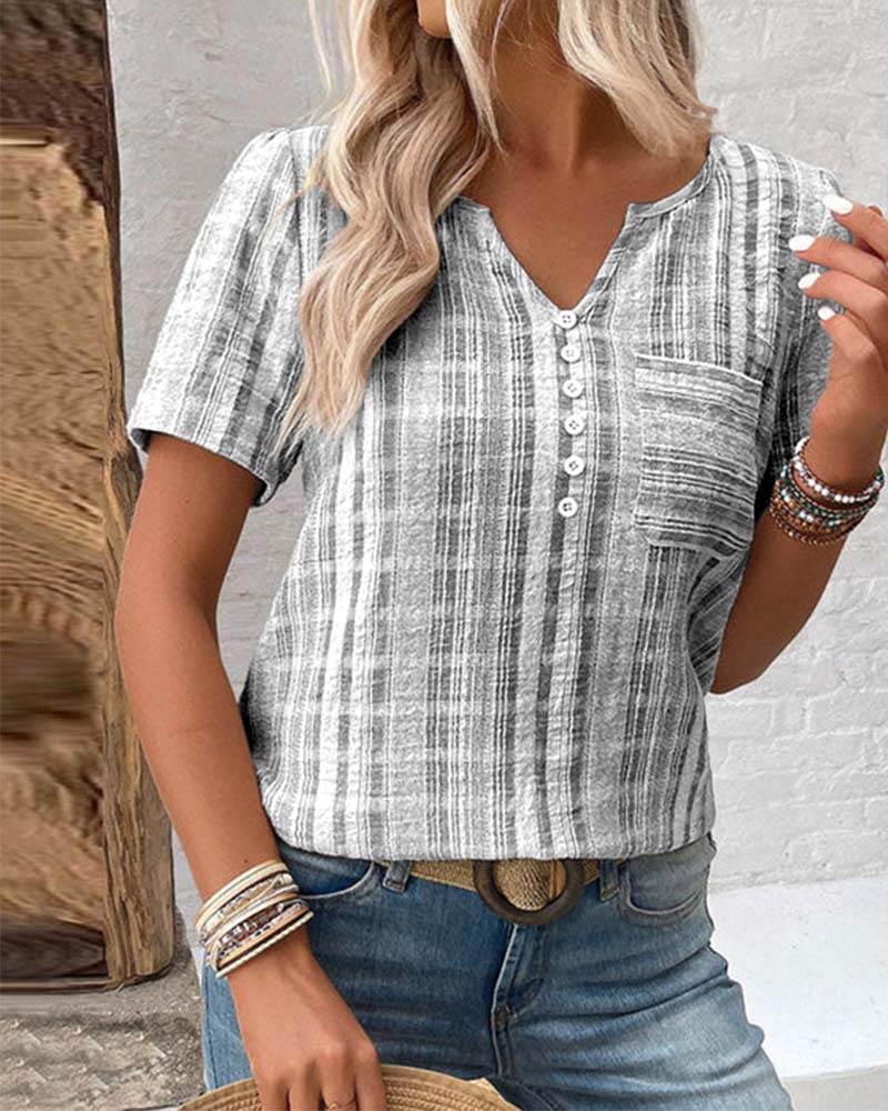 CLAUDIA | Casual T-shirt met Comfortabele Pasvorm en Natuurlijke Stijl voor het Dagelijks Leven