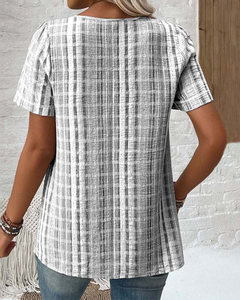 CLAUDIA | Casual T-shirt met Comfortabele Pasvorm en Natuurlijke Stijl voor het Dagelijks Leven