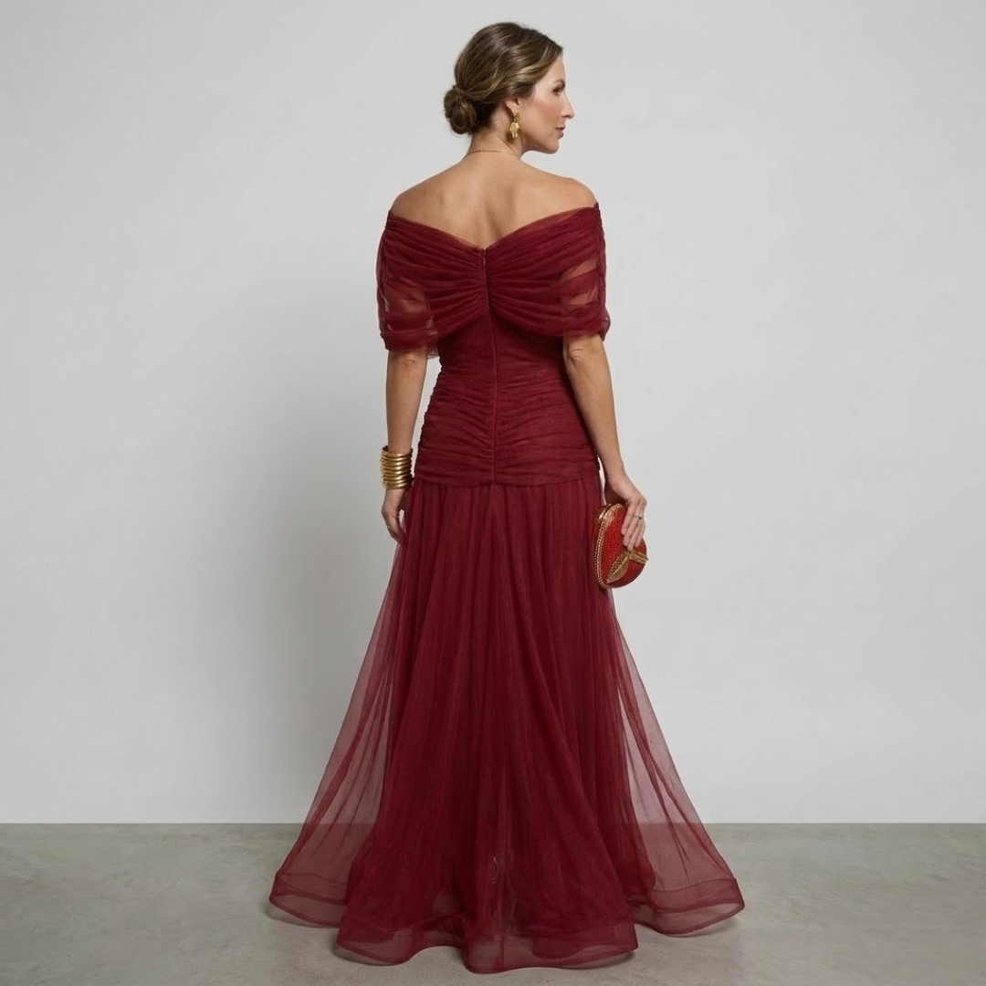 ISABELLA | Elegante Maxi-jurk met Flatterende Taille en Tijdloze Klasse