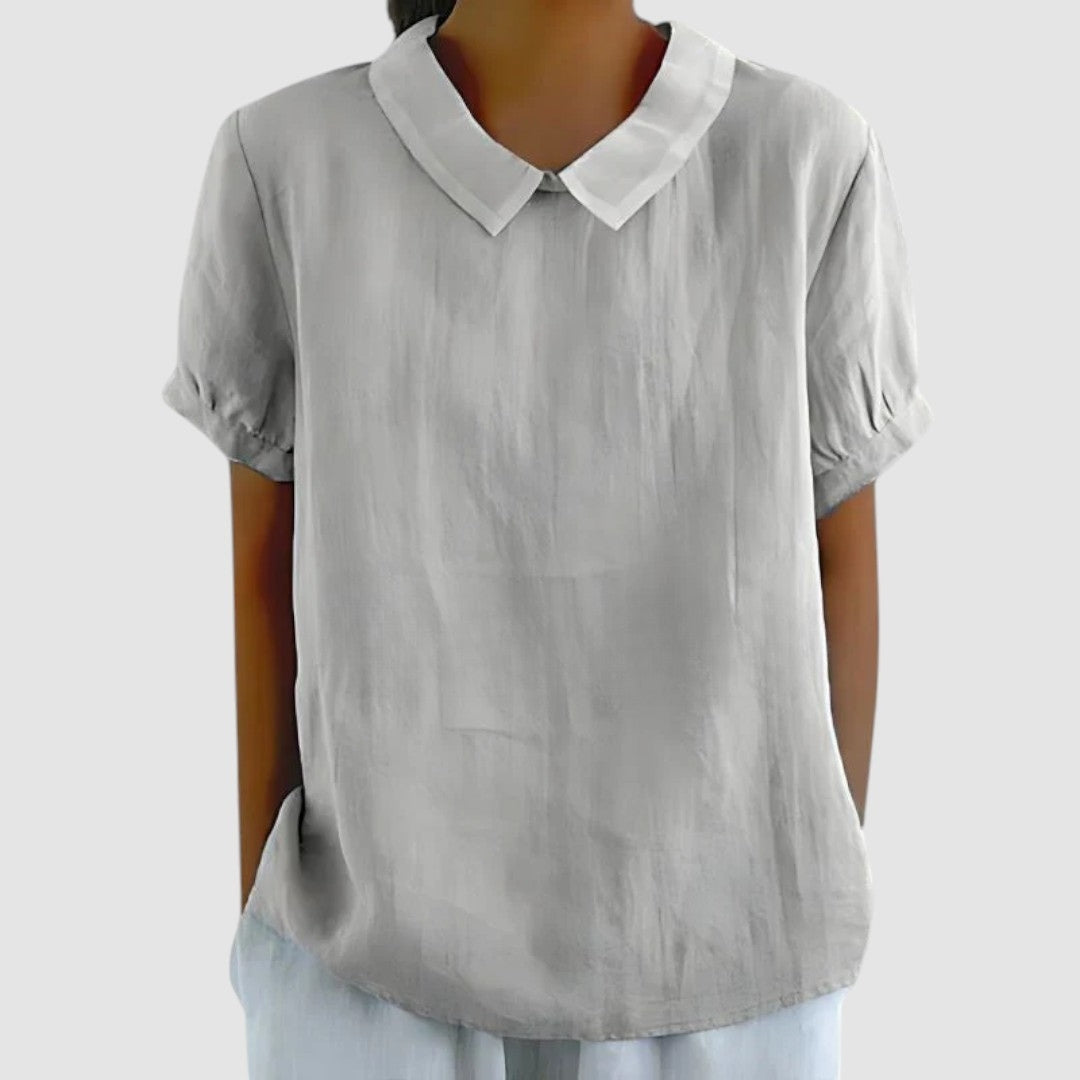 GIULIA | Minimalistische Blouse met Natuurlijke Elegantie en Dagelijks Comfort