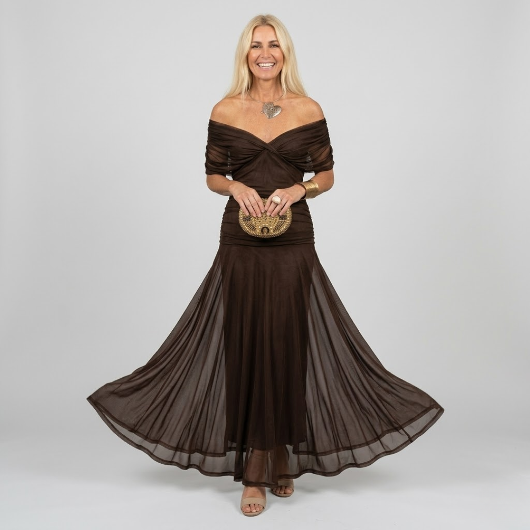 ISABELLA | Elegante Maxi-jurk met Flatterende Taille en Tijdloze Klasse