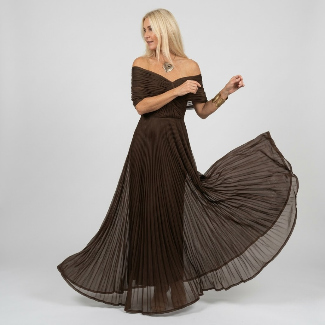 ISABELLA | Elegante Maxi-jurk met Flatterende Taille en Tijdloze Klasse