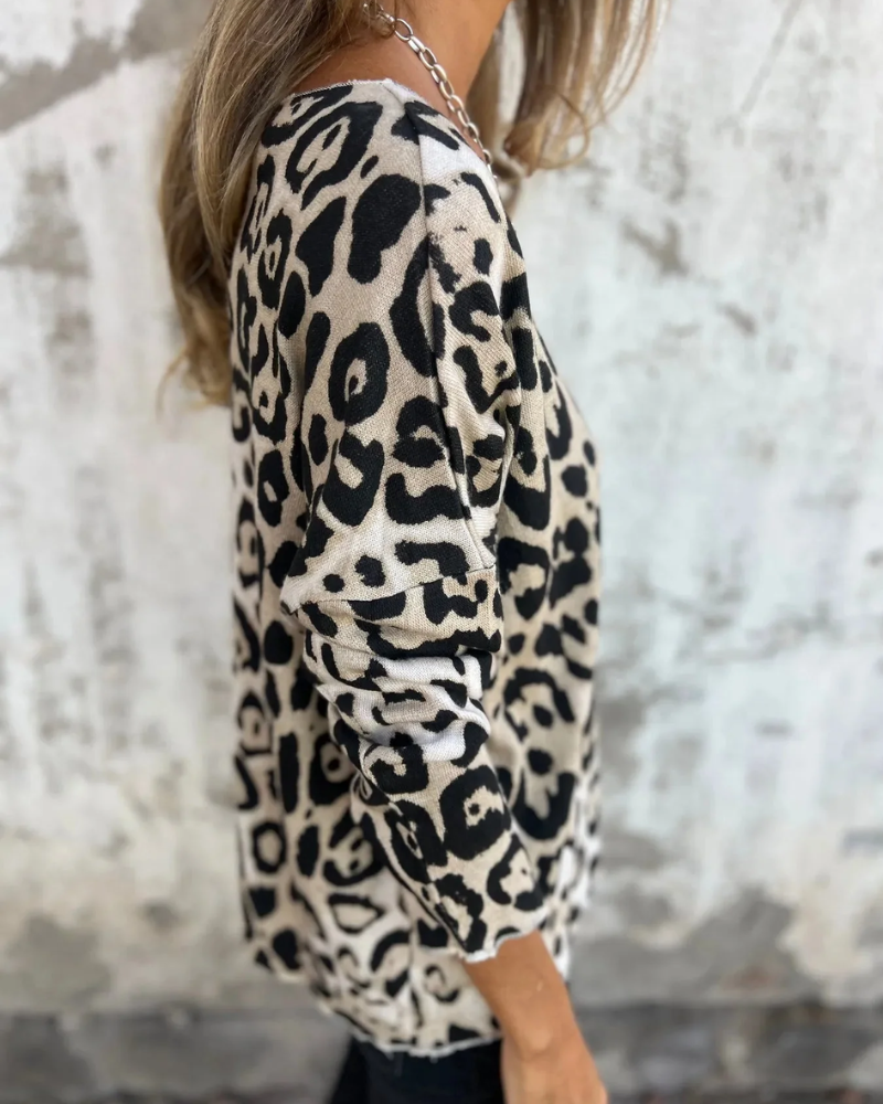 MARIANELLA | Animal Print Blouse Flatterend en Ultiem Comfortabel voor Elk Seizoen