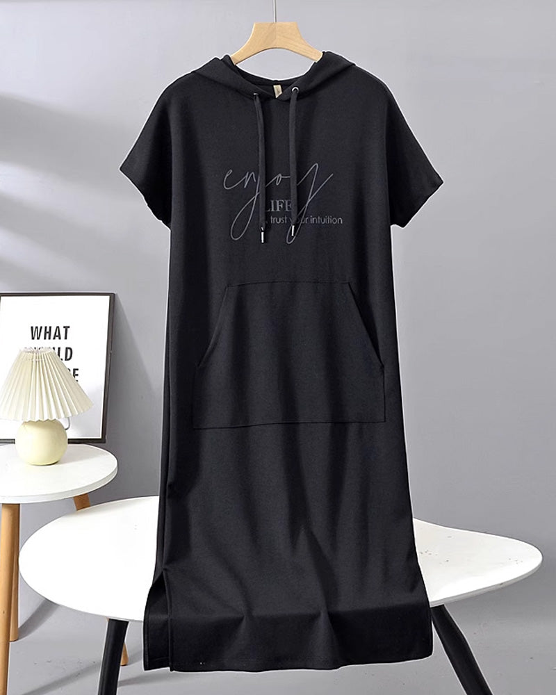 VIVIANA | Casual Jurk met Capuchon voor Dagelijks Comfort en Sportieve Elegantie