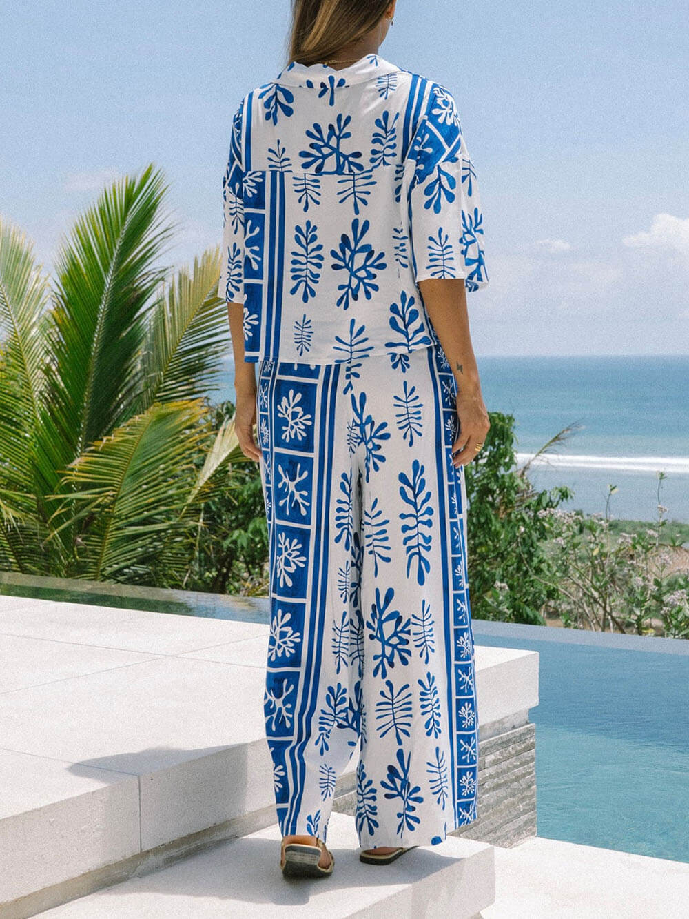 Unieke complete met abstracte print