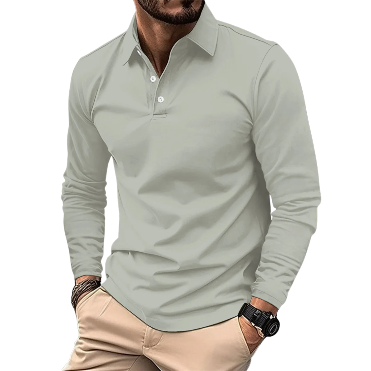 ÉTIENNE | LUXE LANGERMIGE POLO VOOR HEREN
