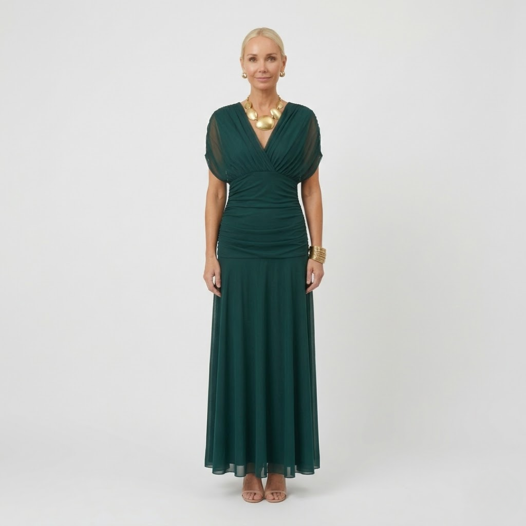 ISABELLA | Elegante Maxi-jurk met Flatterende Taille en Tijdloze Klasse