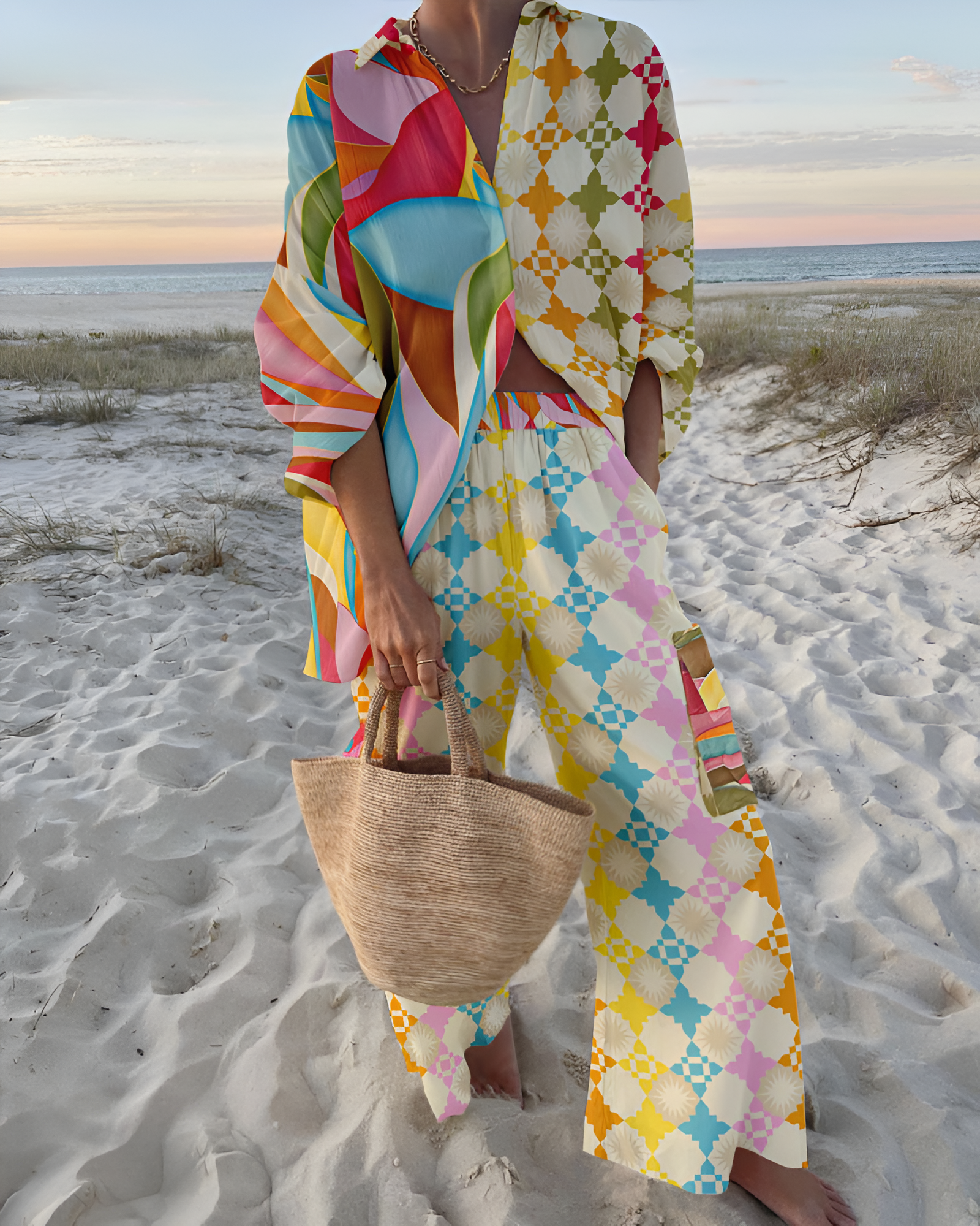 GABRIELLA | Zomerset met Chic Print en Vloeiende Pasvorm voor Een Elegante Look