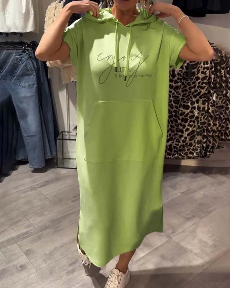 VIVIANA | Casual Jurk met Capuchon voor Dagelijks Comfort en Sportieve Elegantie