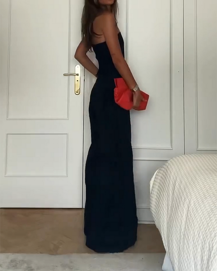 ZOÉ | Elegante en Verfijnde Strapless Jumpsuit