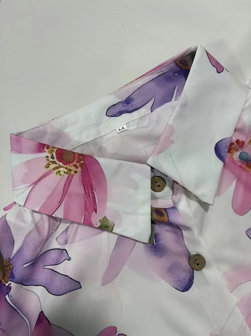 ALESSIA | Lichte Bloemige Blouse met Dagelijks Comfort en Vrouwelijke Stijl