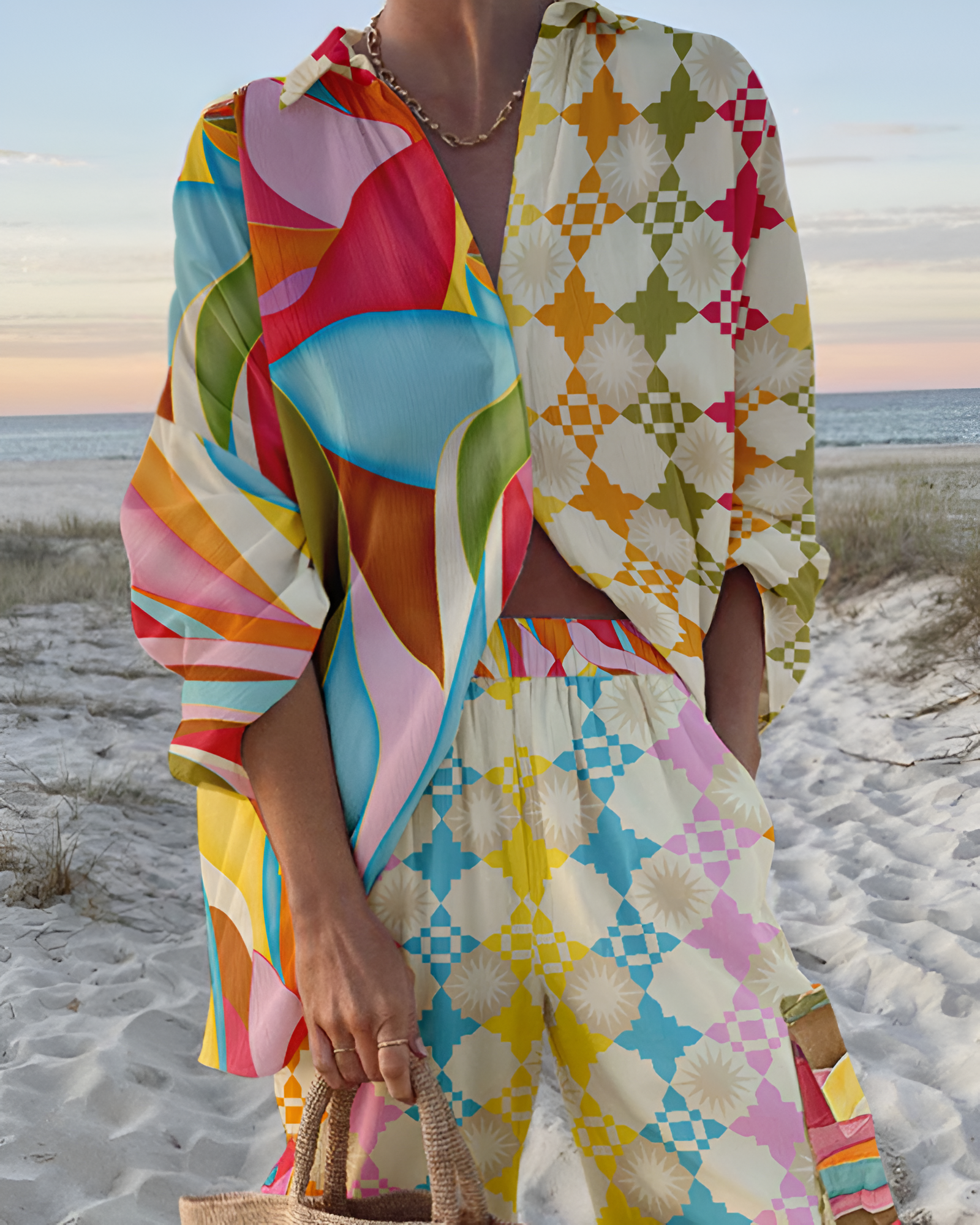 GABRIELLA | Zomerset met Chic Print en Vloeiende Pasvorm voor Een Elegante Look