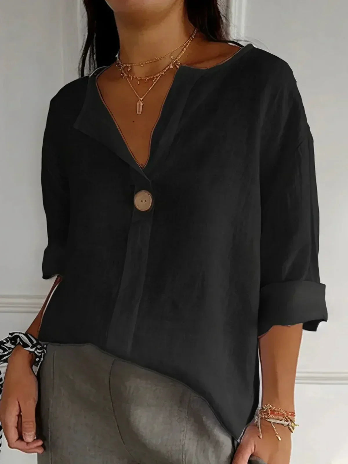 Sofia | Dames blouse comfort chic – Onmiddellijke elegantie en verfijnde look voor elke dag