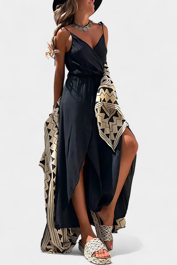 ROSALIA | Elegante Zomer Jumpsuit met Brede Pijpen en Vrouwelijke Snit