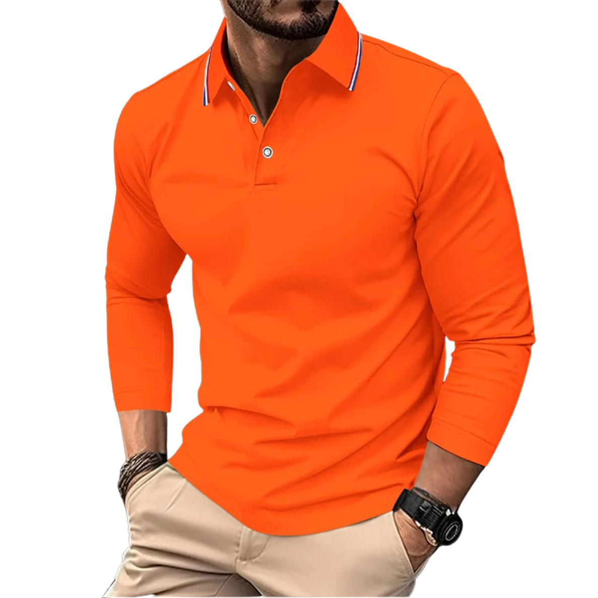ÉMILIEN | PREMIUM CASUAL POLO MET CONTRASTERENDE Kraag
