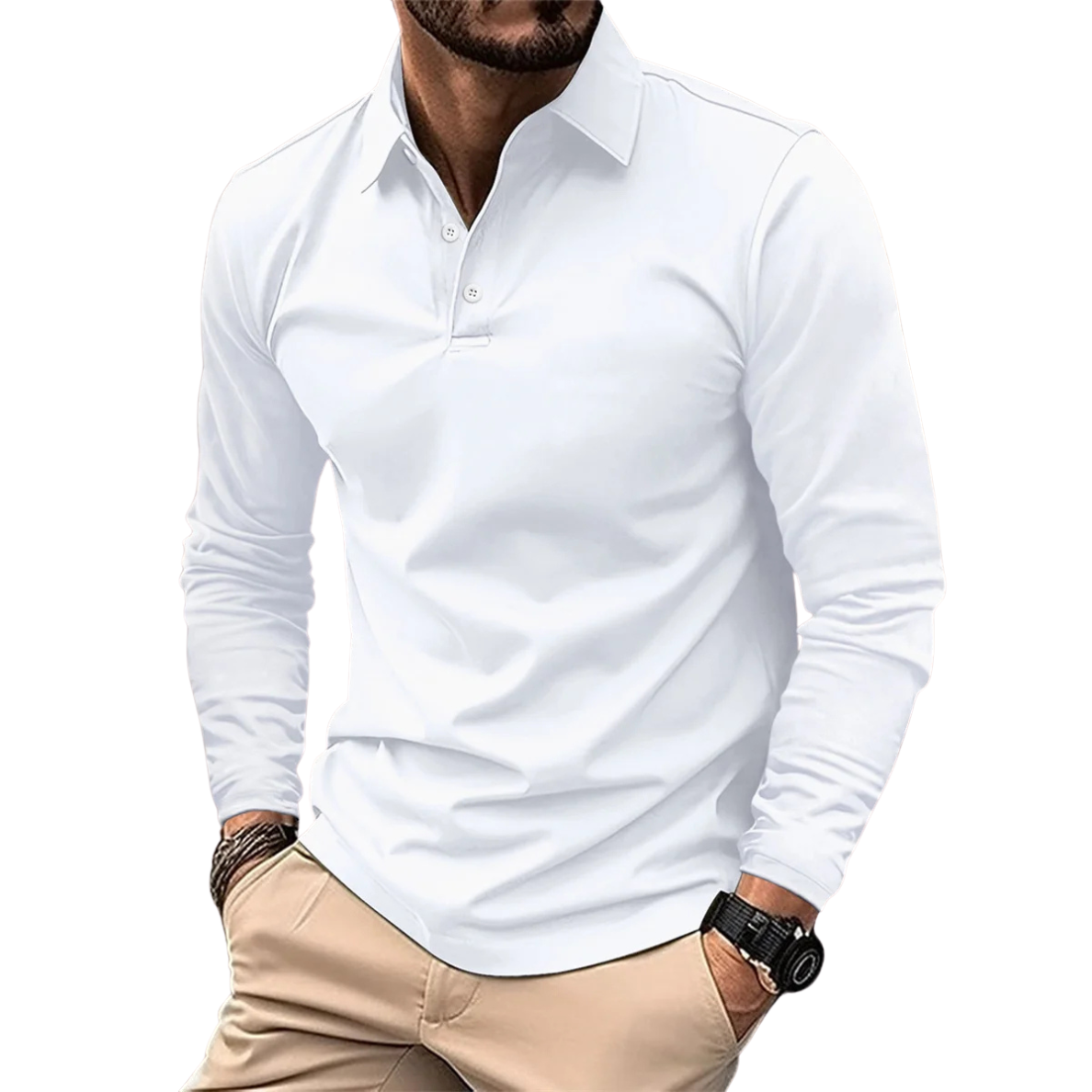 ÉTIENNE | LUXE LANGERMIGE POLO VOOR HEREN