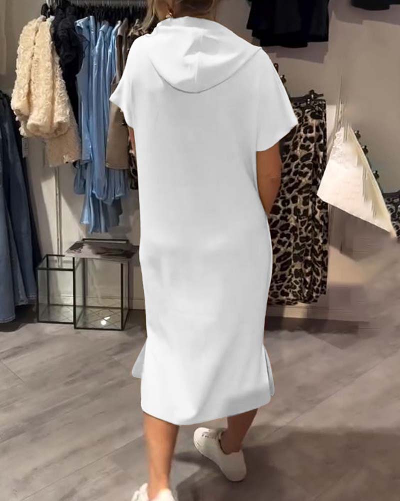 VIVIANA | Casual Jurk met Capuchon voor Dagelijks Comfort en Sportieve Elegantie