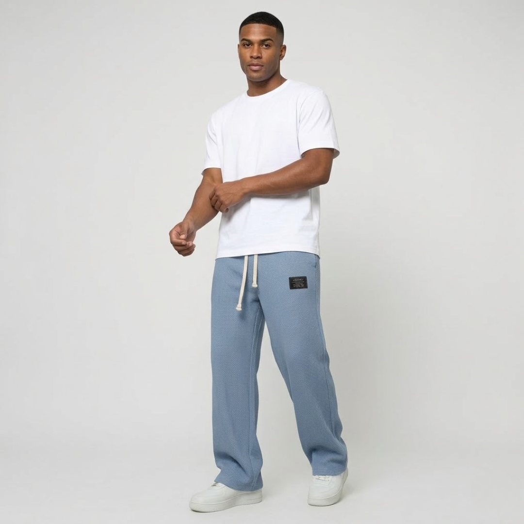 Nino | Comfortabele Wijde Broek voor Mannen met Verstelbare Taille