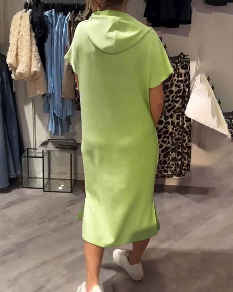 VIVIANA | Casual Jurk met Capuchon voor Dagelijks Comfort en Sportieve Elegantie