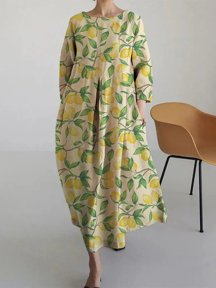 AURORA | Midi Jurk met Bloemenprint en Comfortabele, Luchtige Stijl Perfect voor de Zomer