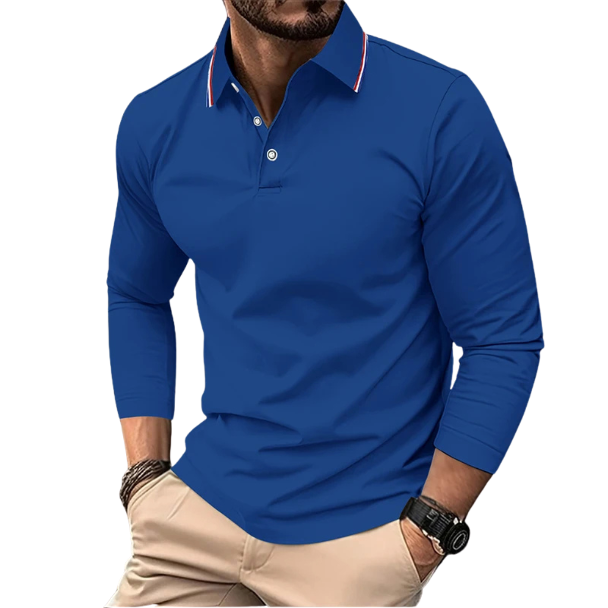 ÉMILIEN | PREMIUM CASUAL POLO MET CONTRASTERENDE Kraag