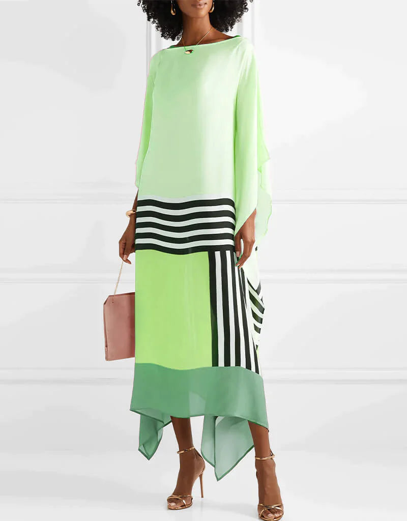 Aurora | Boho Chic Caftan met Grafische Print