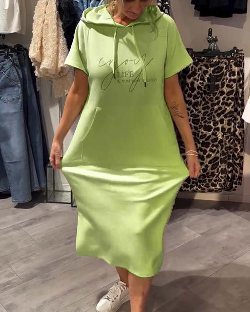 VIVIANA | Casual Jurk met Capuchon voor Dagelijks Comfort en Sportieve Elegantie