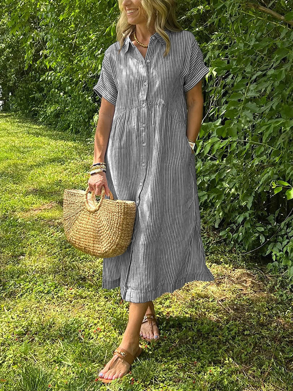 VITTORIA | Hemdjurk met Comfortabele en Elegante Snit voor Vrije Dagen en Casual Stijl