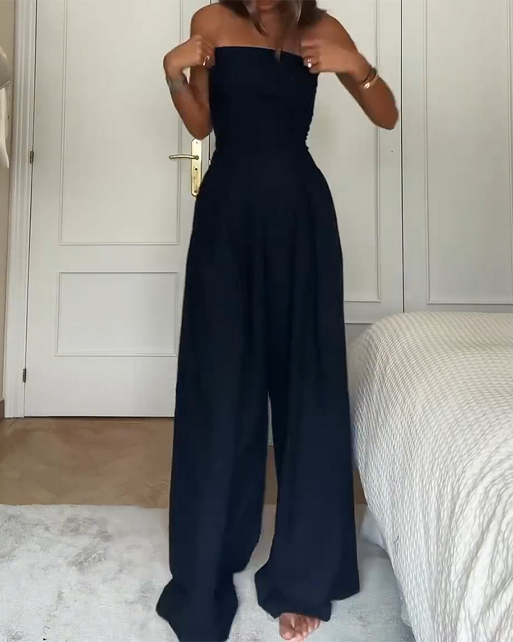 ZOÉ | Elegante en Verfijnde Strapless Jumpsuit