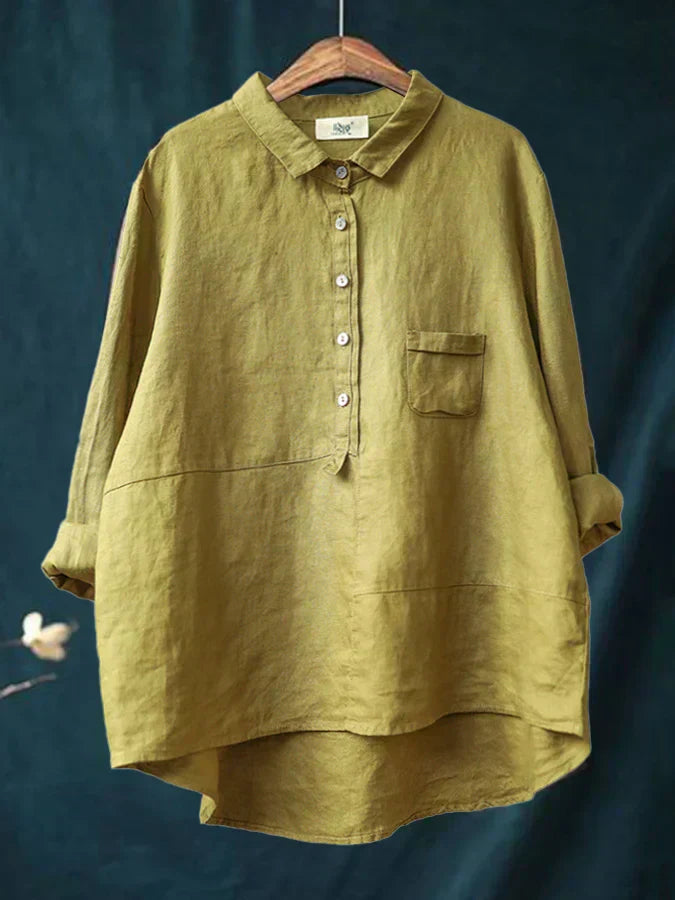 LOTTE | Vintage Nederlandse Blouse met Comfortabele Pasvorm en Tijdloze Elegant